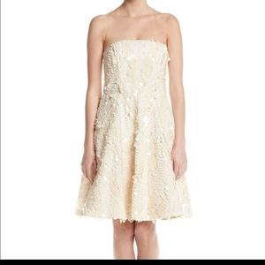 Nicole Miller New York Ivory Sequin Dress